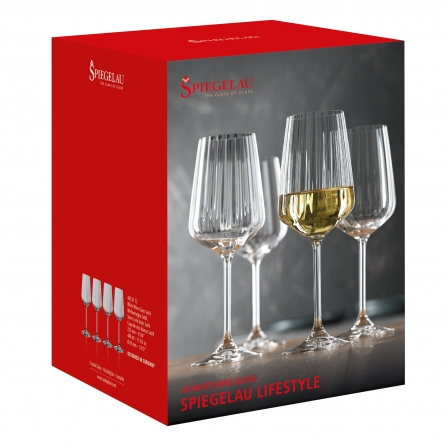 LifeStyle Vitvinsglas 44cl, 4-pack