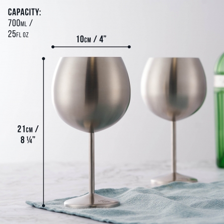 Ginglas Matt Silver 70cl, 4-pack