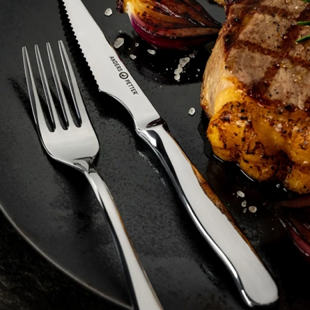 Steel essentials cutlery set 12 pieces steel