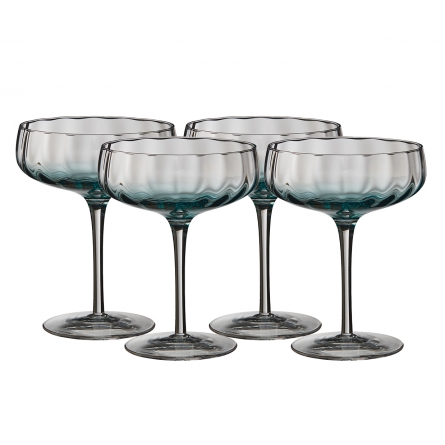 Søholm Sonja Cocktail Glass Petrol Blue 30cl, 4-pack