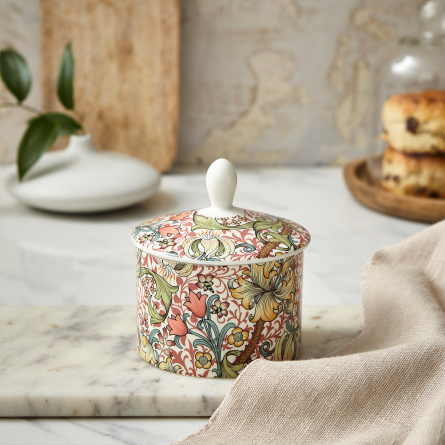 Golden Lily Covered Sugar Bowl, 28cl
