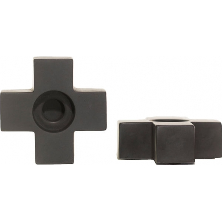 Plus Candle Holders, Graphite Grey