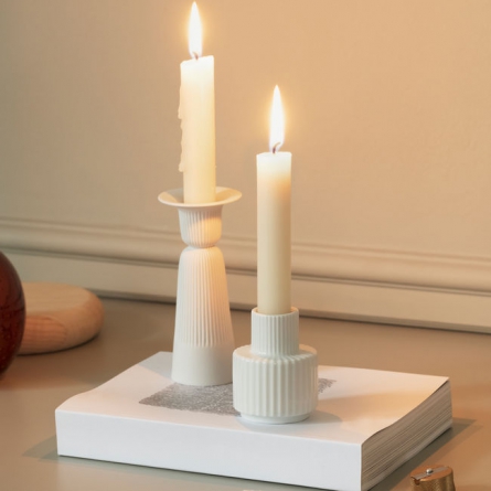 Lyngby candlestick 7cm