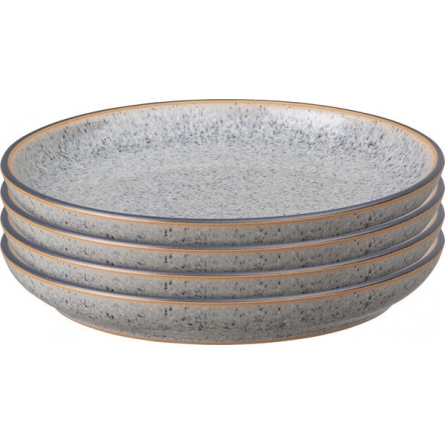 Studio grey small Coupe plate Set 4-pack ø 17 cm