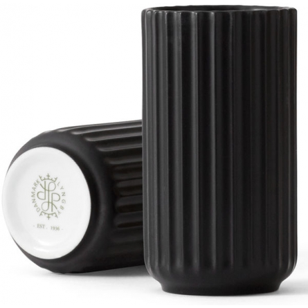 Lyngby Vase Schwarz, 12,5cm