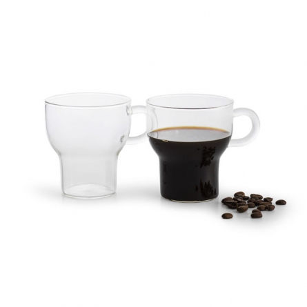 Glass Mug Clear 25cl, 2-pack