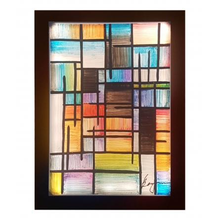 Glass Painting & Lighting, Square, Large