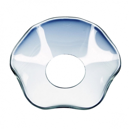 Ljusmanschett Clear Vågig 65mm, 6-pack