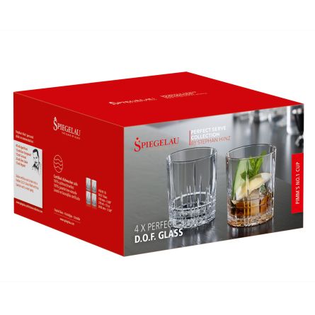 Perfect Serve Whisky Glass DOF 37cl, 4-pack