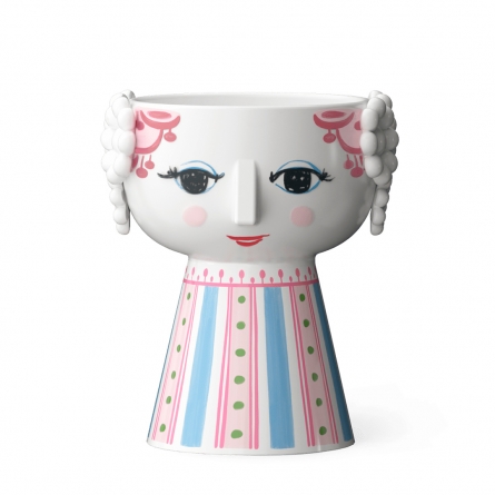 Eva Candlestick H9.5 cm pink