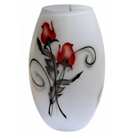Vase Rose Crystal Ink H 26cm