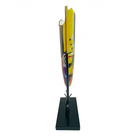 Glasvase Color of Music & Smedestativ, H 47,5cm