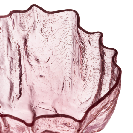 Crackle Vase Pink, H 17,5cm
