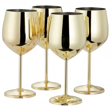 Wine Glass Gold 50cl, 4-pack
