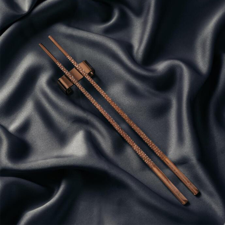 Frost Kito Essst&auml;bchen, 4 Paar mit Halter, Kupfer