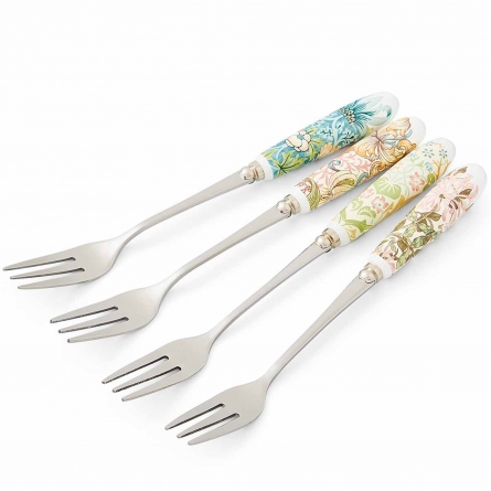 Honeysuckle Pastry Forks 4-pack