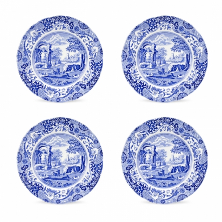 Blue Italian Plate Ø 23cm, 4-pack