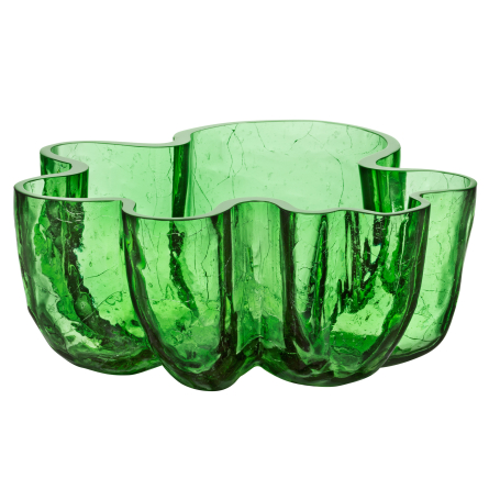 Crackle Bowl Green