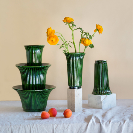 Daisy Vase Emerald Green, Ø 20 cm