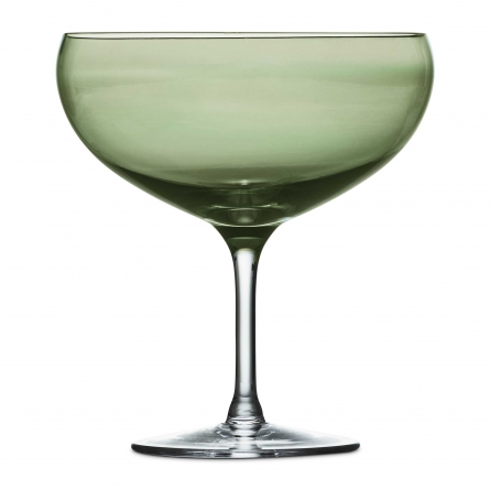 Happy Champagne Glass Green Coupé 28cl