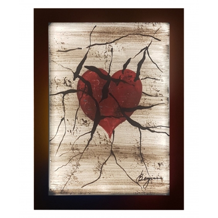 Glass Painting & Lighting, Love, Large