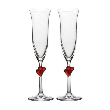 L’Amour champagneglas 17cl 2-pack Red Heart