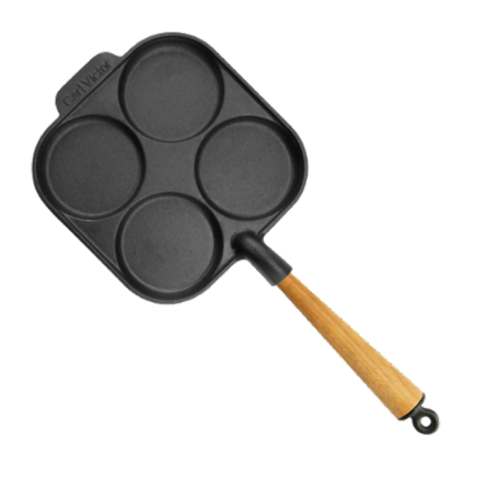 Eier-/Blini-Pfanne aus Gusseisen, 22cm