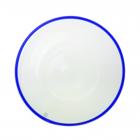 Blue Rim Plate, Ø 30cm