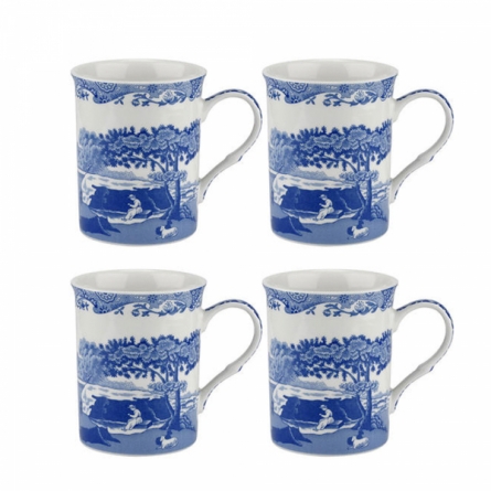 Blue Italian Mug 34cl, 4-pack