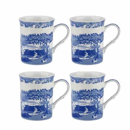 Blue Italian Mug 34 cl 4-pack