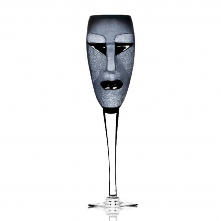 Kubik Champagneglas Sort, 25cl