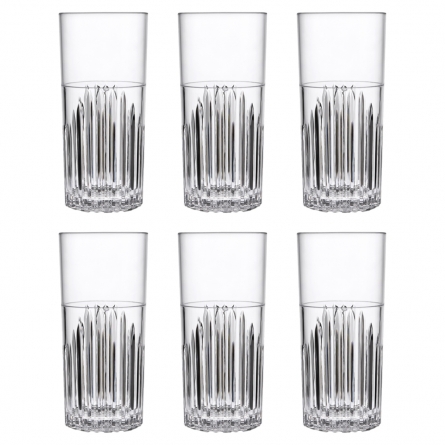 Plastic glass Milano Highball 42cl, 6-pack