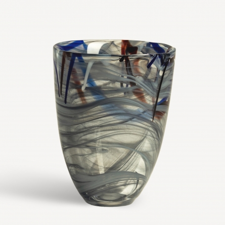 Contrast grey Vase, 20cm