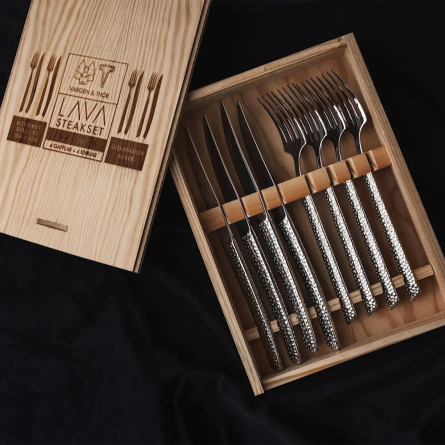 Lava Bestickset Silver, 8 delar