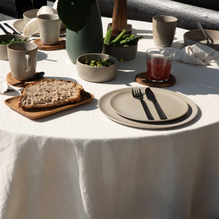 Raw Beige Sand Dinner Plate, Ø 28cm