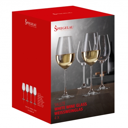 Salute Vitvinsglas 47cl, 4-Pack