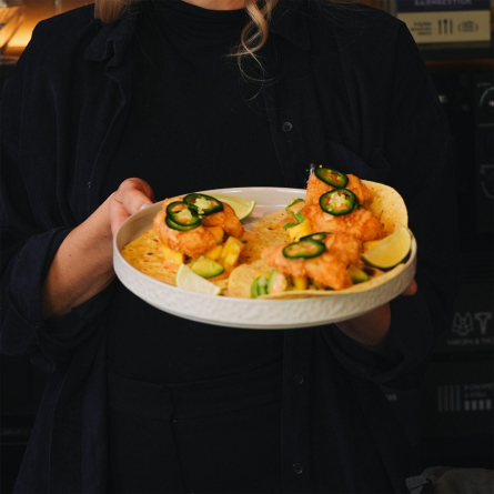 Service C Tallerken Hvid, 4-pak