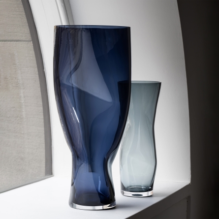 Squeeze Vase Blau, 34cm