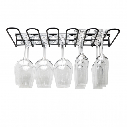 Glass Rack 15 Glasses, Black