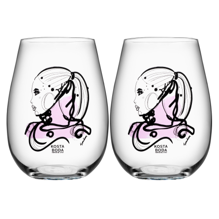 All About You Water Glass Love You 57cl, 2-pack