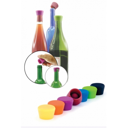 Silicone wine stoppers 2-pack