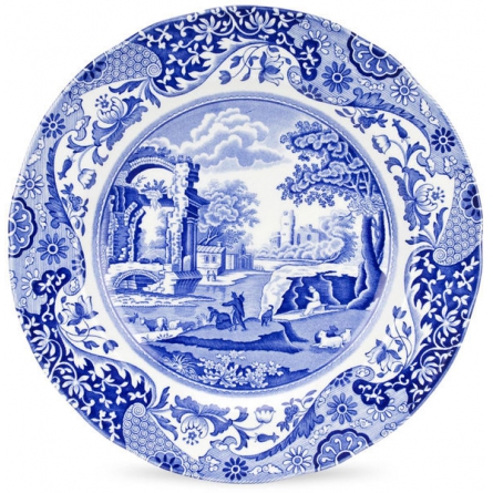 Blue Italian plate 27cm