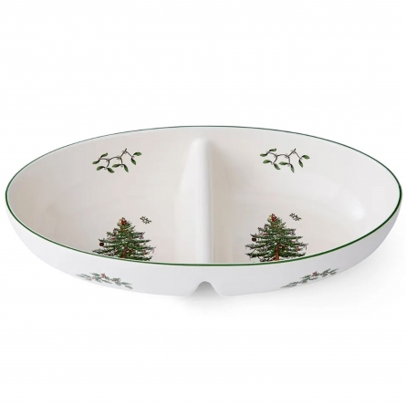 Christmas Tree Delt Serveringsbakke, 34cm
