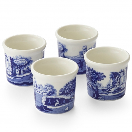 Blue Italian Egg Cup, 4-pack