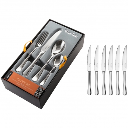 Radford Bestickset, 24 delar & 6 Stekknivar Blank