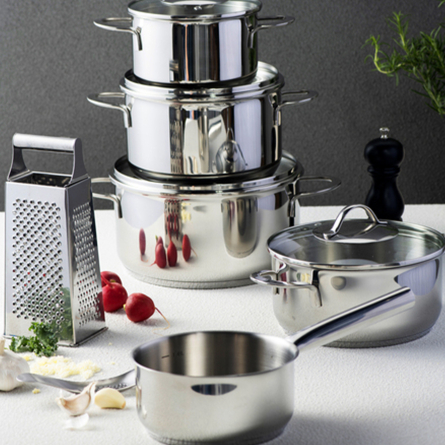 Kitchen Essentials Grydes&aelig;t, 5 dele