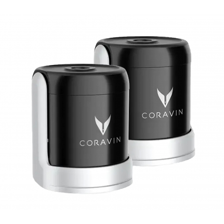 Coravin Champagner Halt Schwarz/Silber, 2-pack