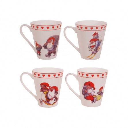 Mugs Santa Claus 33 cl 4-pack