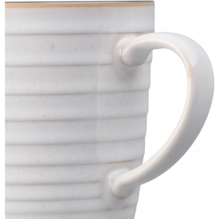 Studio grey white Ridged Mug 40 cl