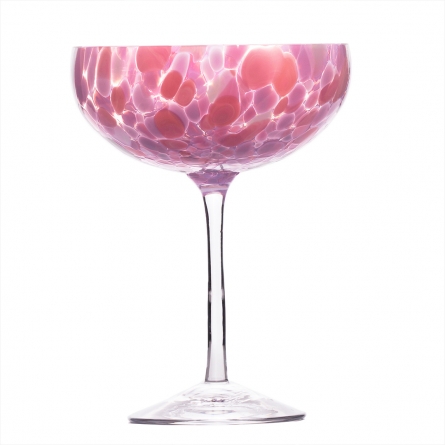 Swirl champagne glass 22 cl, pink